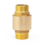 ChillWaves Brass In-Line Spring Check Valve DN20 3/4" Male Thread, One-Way Non-return Vertical Check Valve for Backflow Prevention(1-PACK)