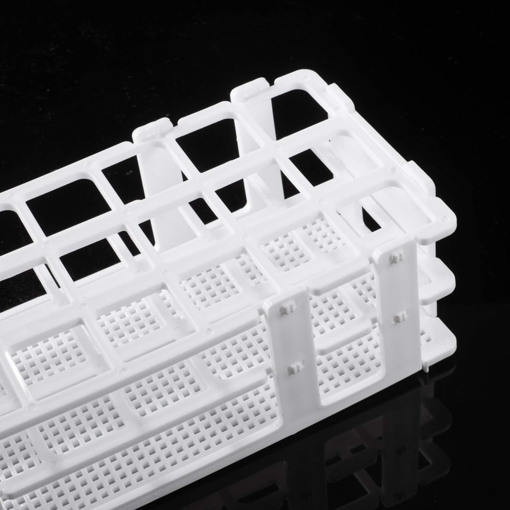 Plastic Lab Tube Rack Storage Stand Holder Detachable for 25mm ID, 24 Holes