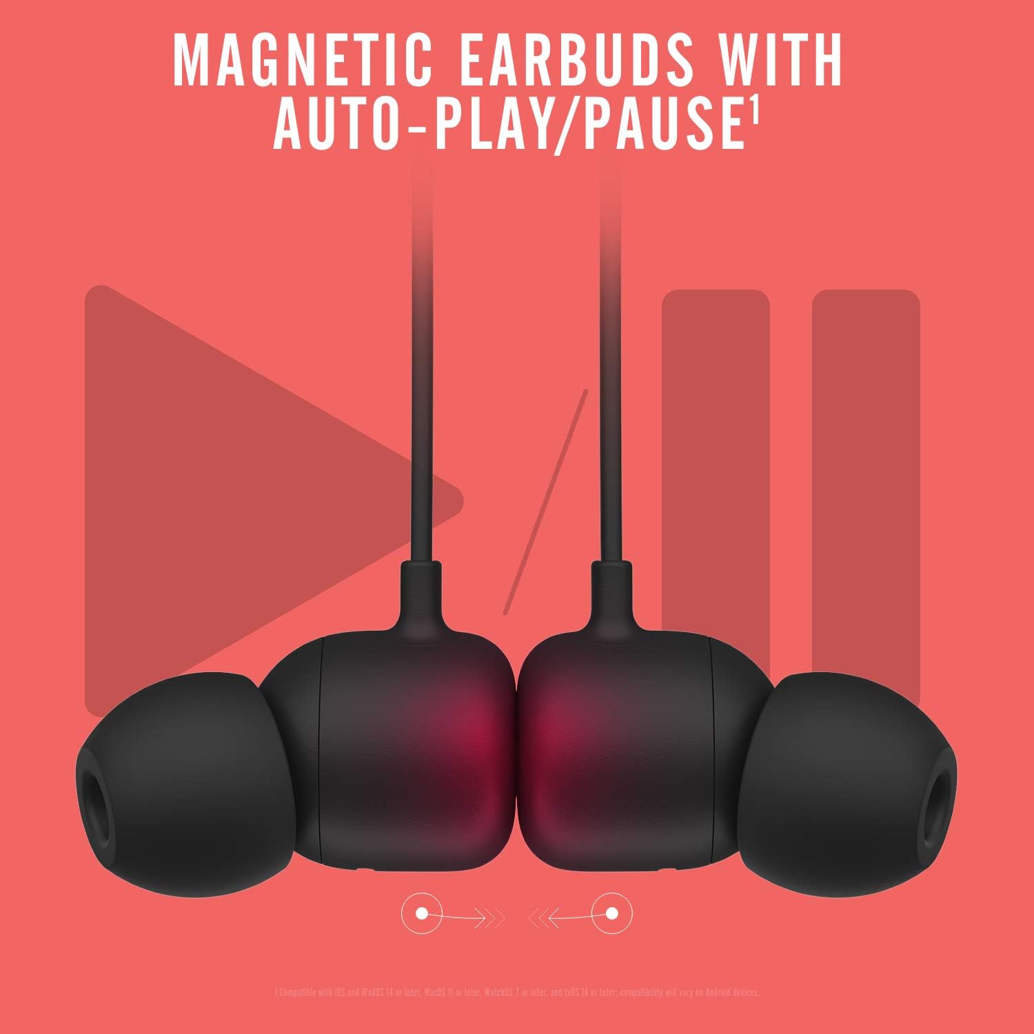 Flex Wireless Earbuds - Apple W1 Headphone Chip, Magnetic Earphones, Class 1 Bluetooth, 12 Hours of Listening Time