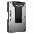 Upgraded Hinged Minimalist Wallet for Men, RFID Blocking Wallet
