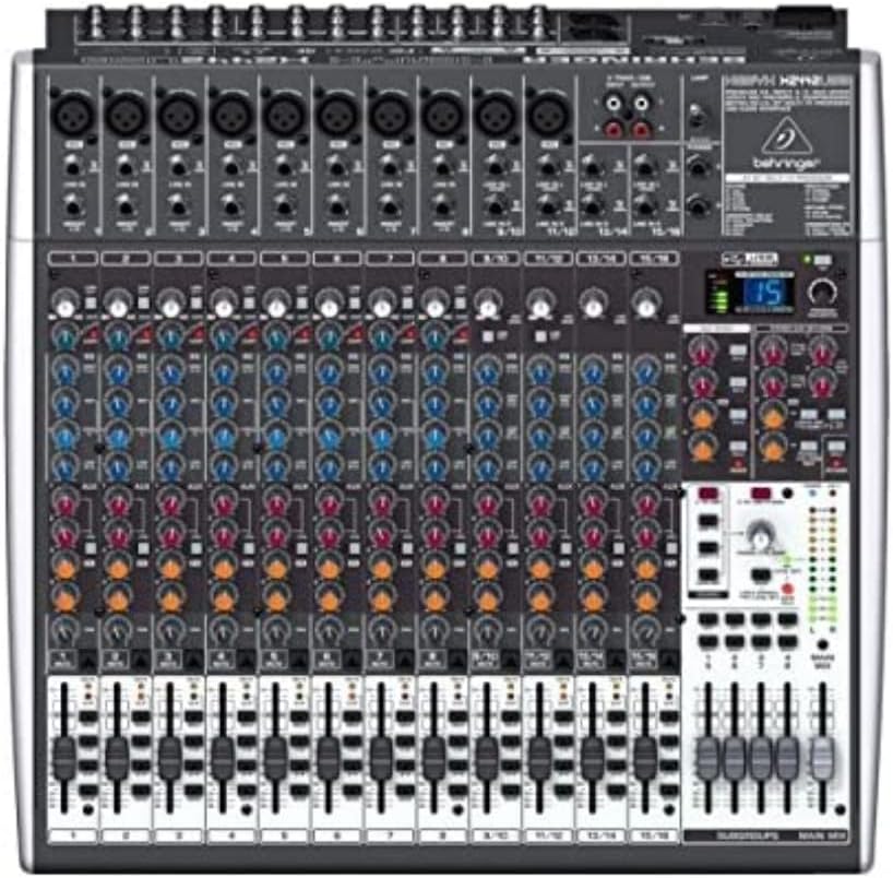 XENYX X2442USB Premium 24-Input 4/2-Bus Mixer with XENYX Mic Preamps and Compressors, British EQ, 24-Bit Multi-FX