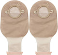 Colostomy Bags, 10PCS Two-piece Drainable Pouches with Clamp Closure for Colonoscopy Ostomy Stoma Care (No Skin