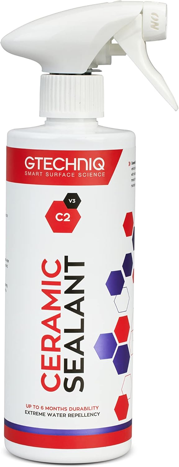 C2 Ceramic Sealant for Cars, 16.9 fl oz | Quick Spray-On Paint Protection, Hydrophobic Barrier Repels Dirt & Water