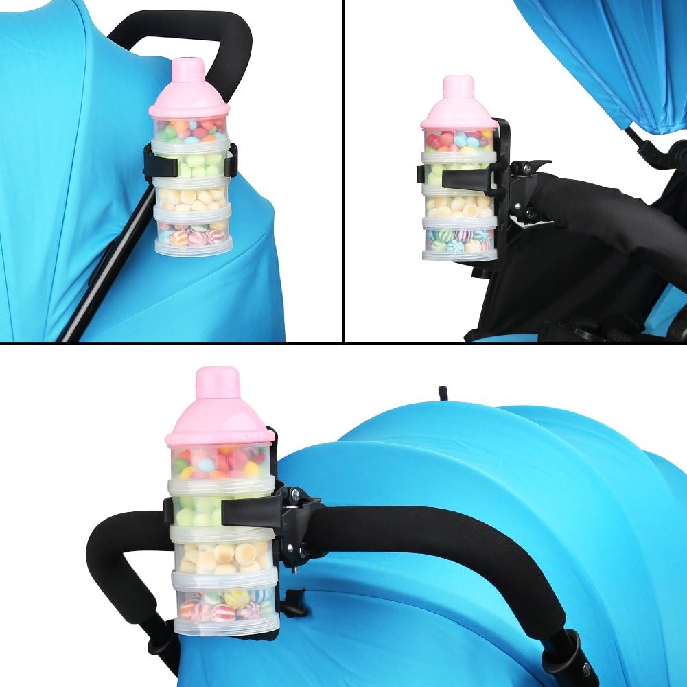 2 Pack Bike Water Bottle Holders No Screws, Universal Bike Cup Holder, 360 Degree Rotatable Bike Water Bottle Cage