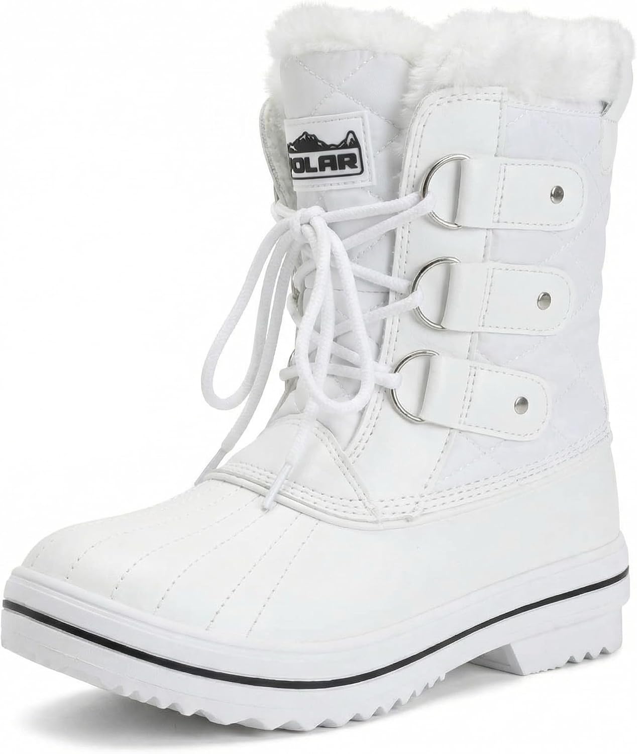 Womens Snow Boot Quilted Short Winter Snow Rain Warm Waterproof Boots