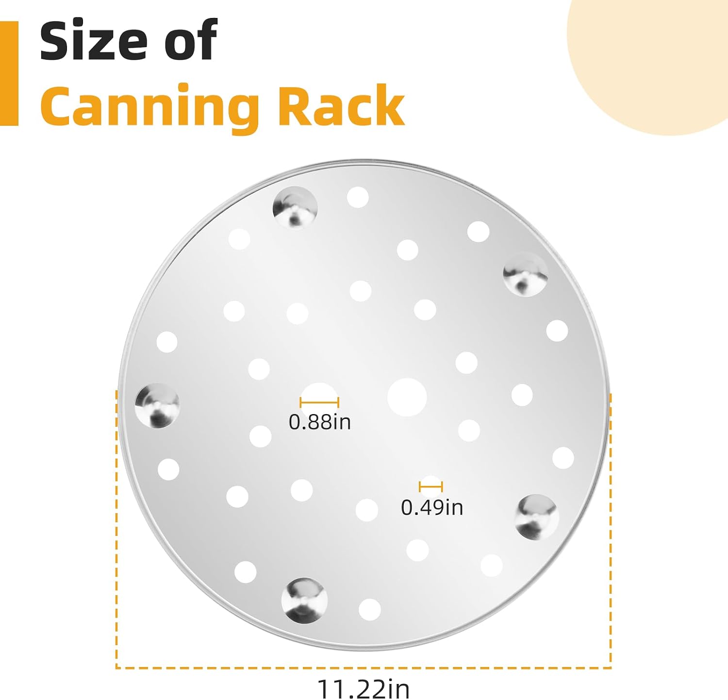 85707 11" Pressure Canner Rack for Presto Pressure Canner 16 to 22 Quart