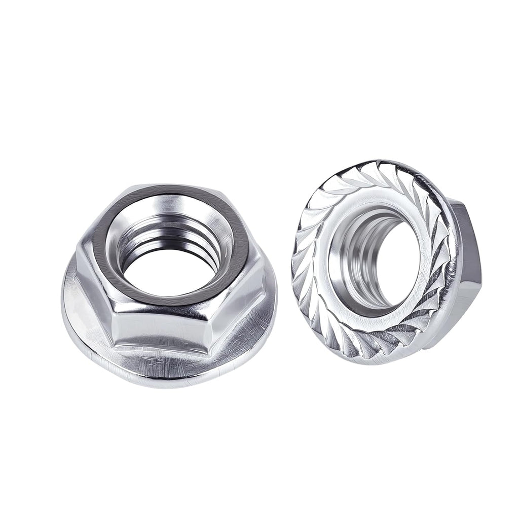 #10-24 Serrated Flange Hex Nuts Locknuts 50pcs HS/LM-03
