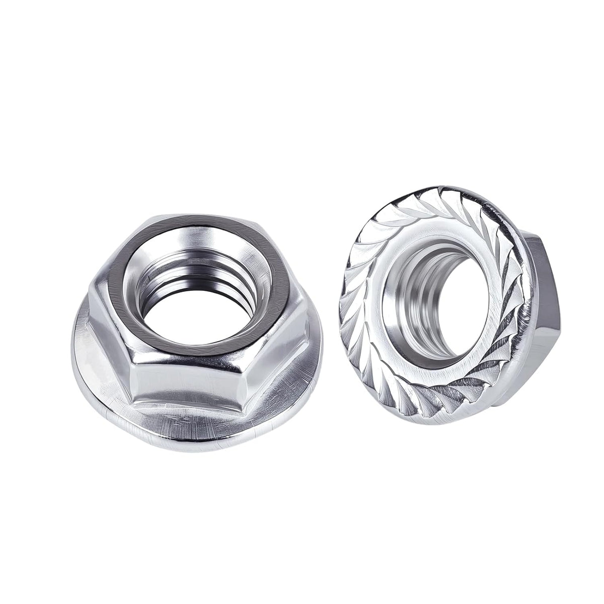 #10-24 Serrated Flange Hex Nuts Locknuts 50pcs HS/LM-03