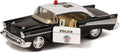 1957 Chevy Bel Air Coupe 1:40 Scale 5" Die Cast Metal Classic Toy Car (Rescue Police)