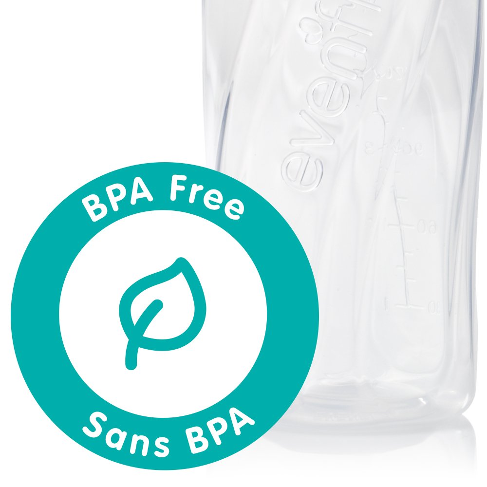Feeding Classic Clear Plastic Standard Neck Bottles for Baby, Infant and Newborn - Teal/Green/Blue, 8 Ounce (Pack of 12)
