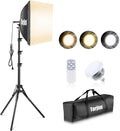 Softbox Photography Lighting Kit | 16" X 16" & 85W LED Studio Light | Soft Diffusion For Even Light | 3000-7500K