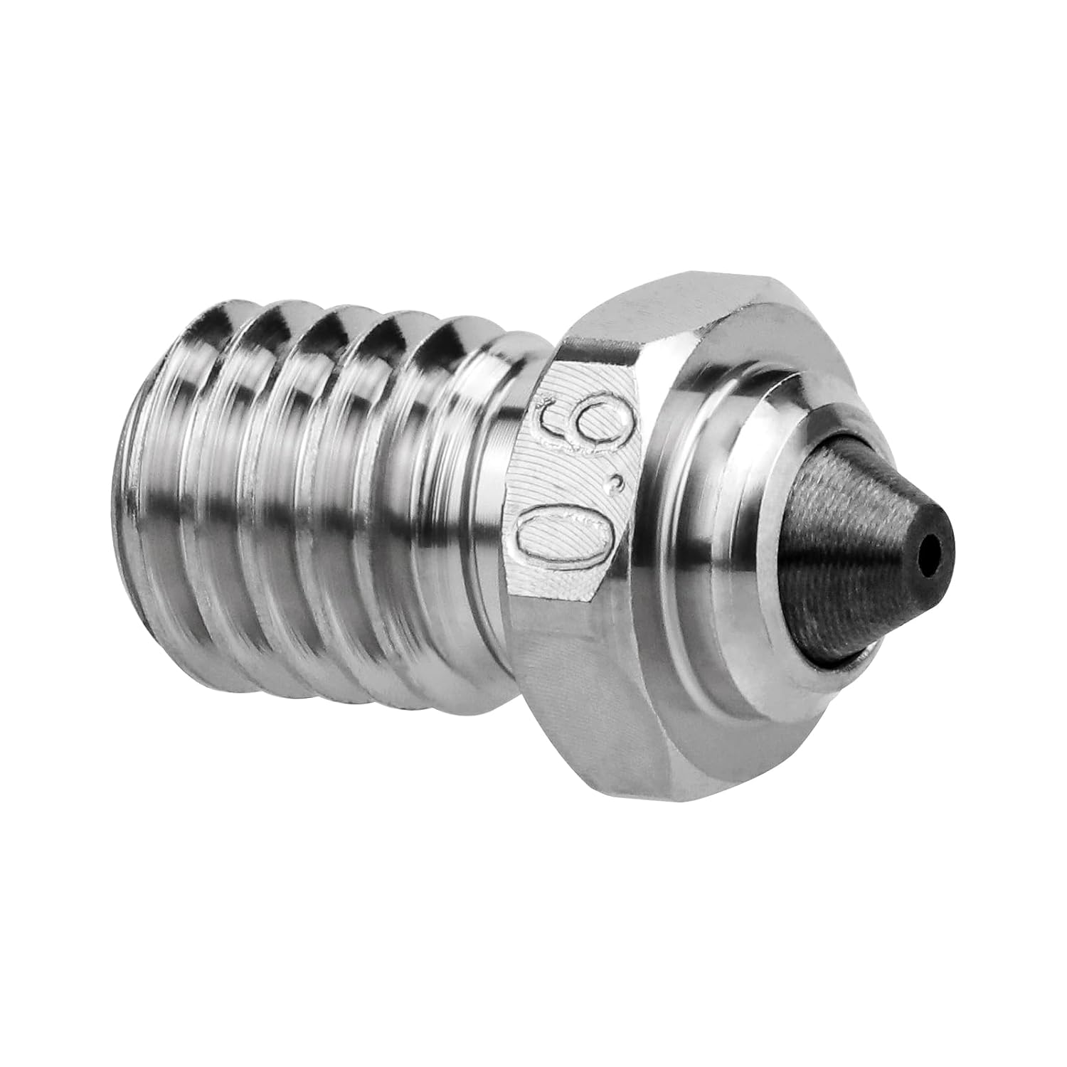 SeulQir Dual-Metal Tungsten Carbide Tip E3D V6 Nozzle, 0.6mm 3D Printer nozzles for Prusa i3 MK3S/Mini,Anycubic i3