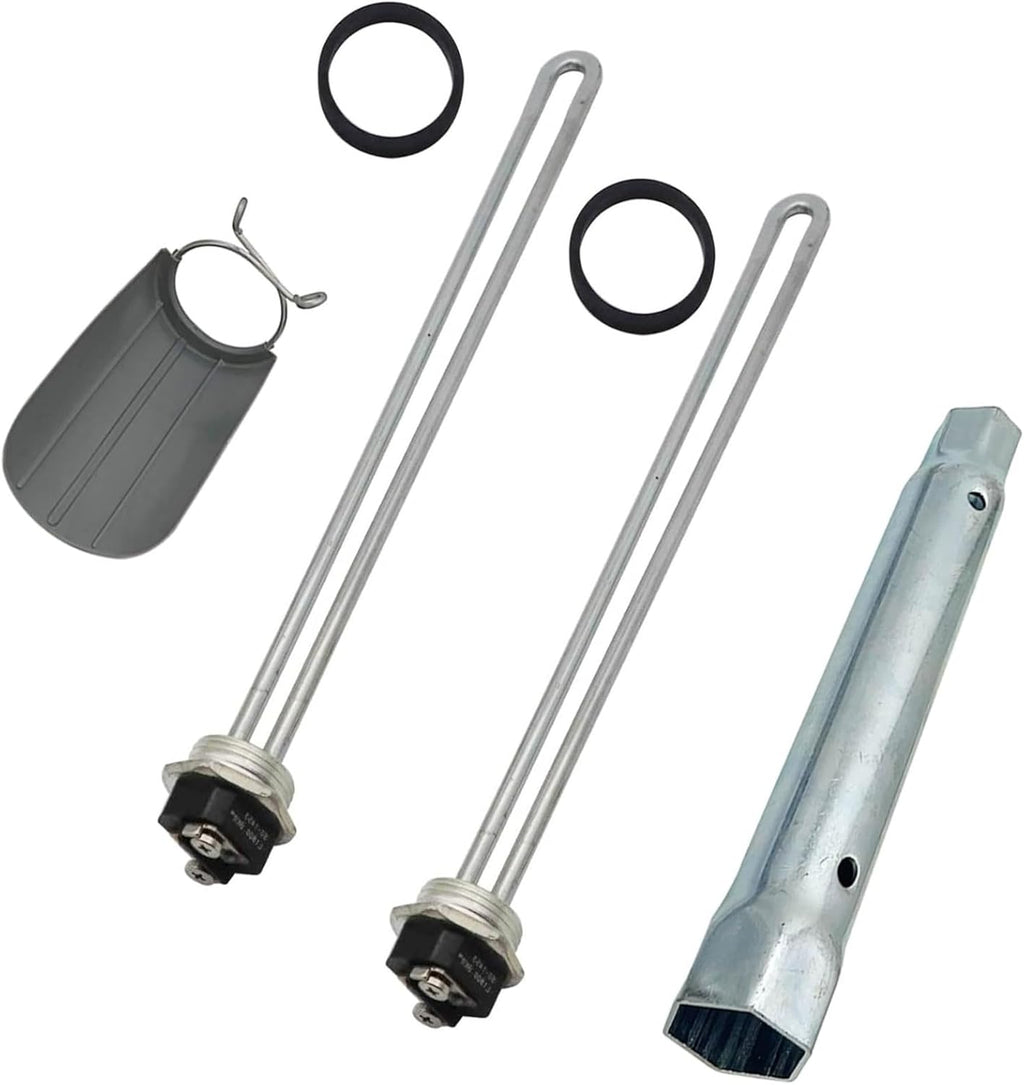 DROMIX Water Heater Elements, 2 PCs Pack 4500W/240V, the Pack Including Element Wrench and Quick Change Tool, Fits Most Models of Dual Element Eletrical Water Heaters