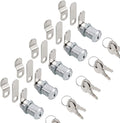 Cabinet Cam Locks Keyed Alike, 1-1/8” Cylinder Cam Locks for Tool Box RV Compartment Mailbox Vending Machine Drawer