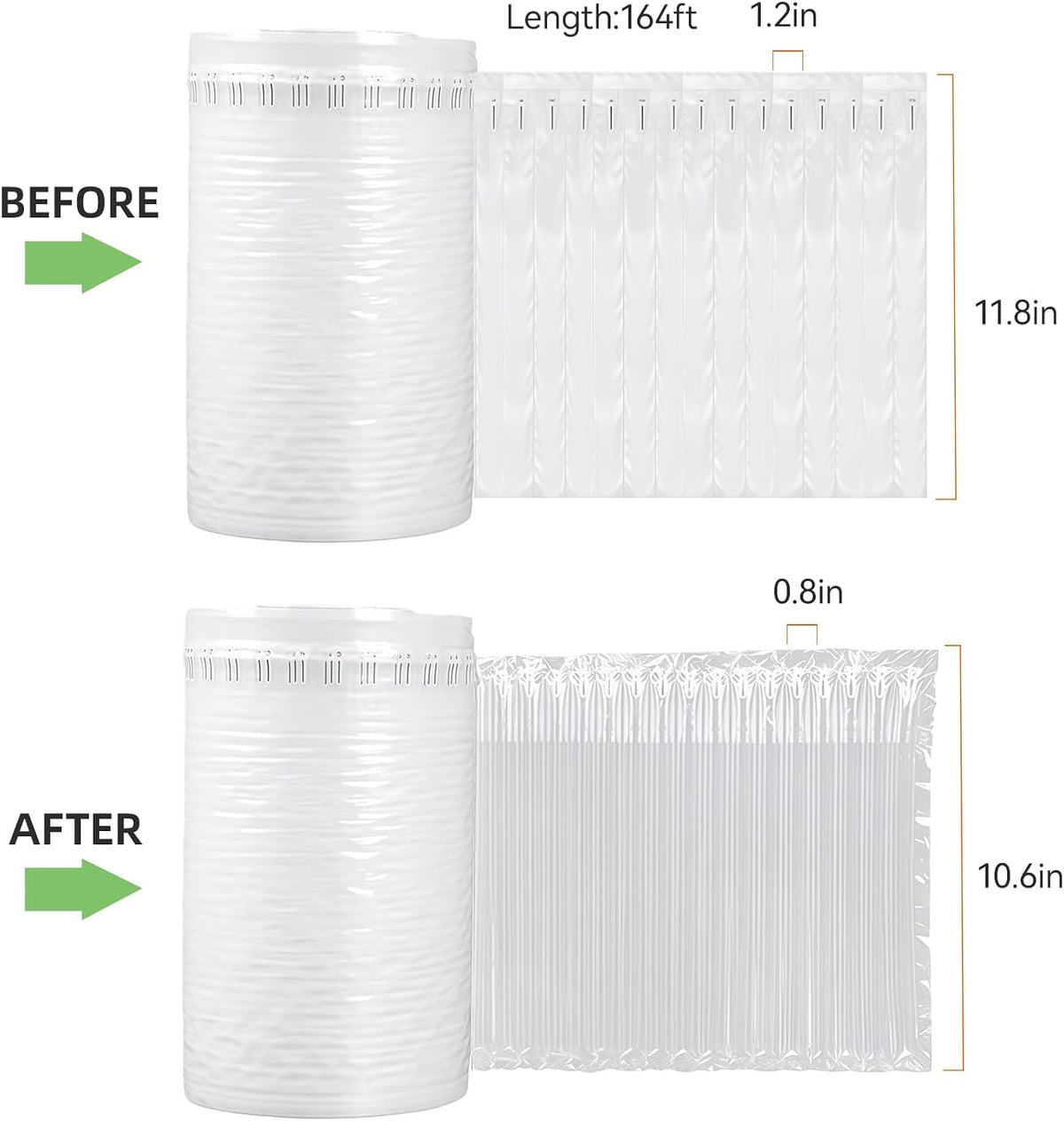 Inflatable Air Pillows for Shipping – Large Bubble Cushion Wrap