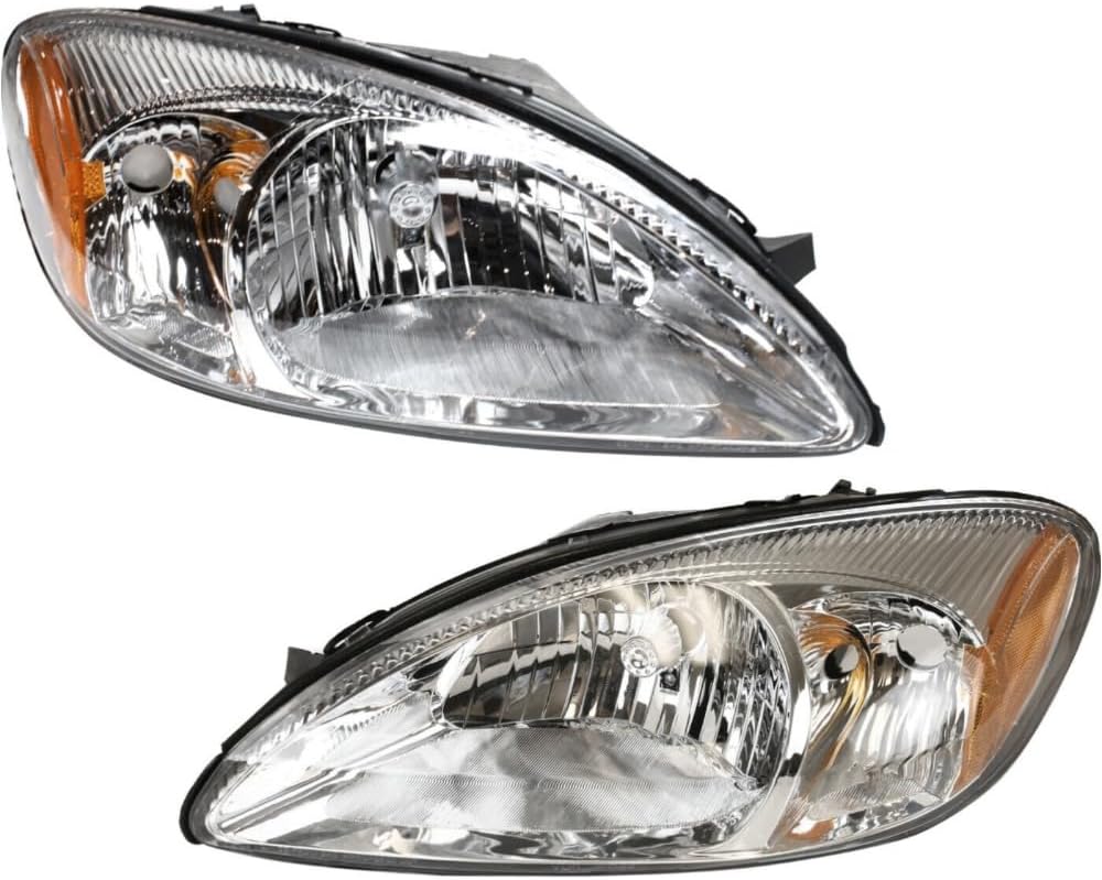 Headlight Left Right Clear Lens Housing for Ford Taurus 2000-2007