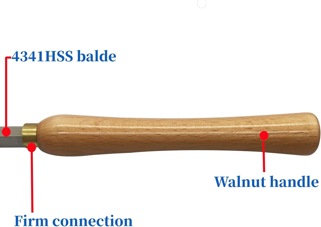 Woodturning Carbide Lathe Tools, Wood Turning Tool Set of 3 Rougher Detailer Finisher Carbide Lathe Tools for