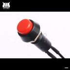 DEVMO 3PCS 12mm 12V 5Amp Mount Push Button Lockless Permanent ON/Off Wired Cabled Switch