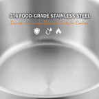 316 Stainless Rice Cooker Inner Pot Compatible with Zojirushi NS-TSH10C