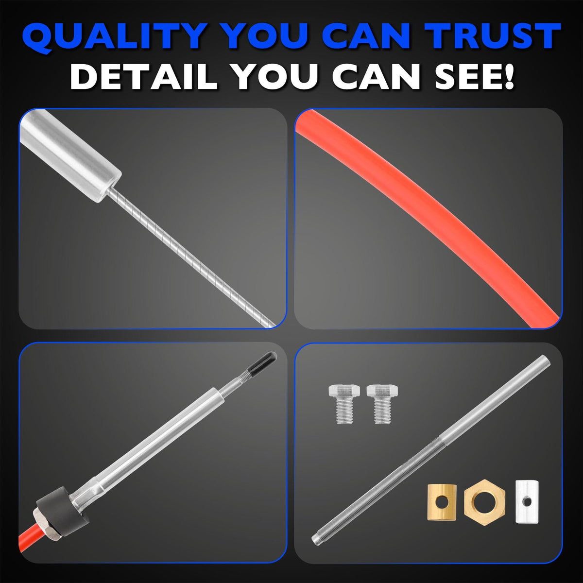 987661 Lower Shift Cable Kit Fit for OMC Cobra Sterndrive 1988-1993