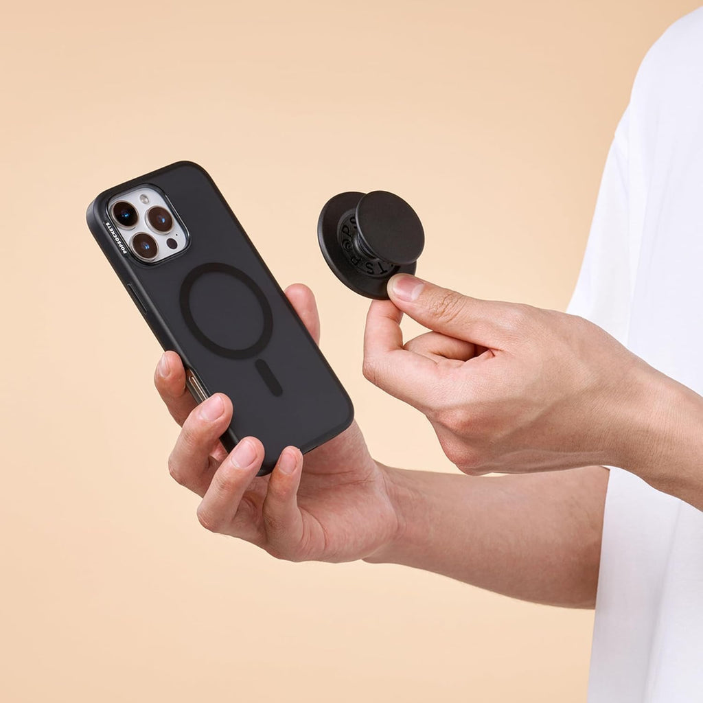 Phone Grip for MagSafe, Magnetic Holder, Phone Stand - Black