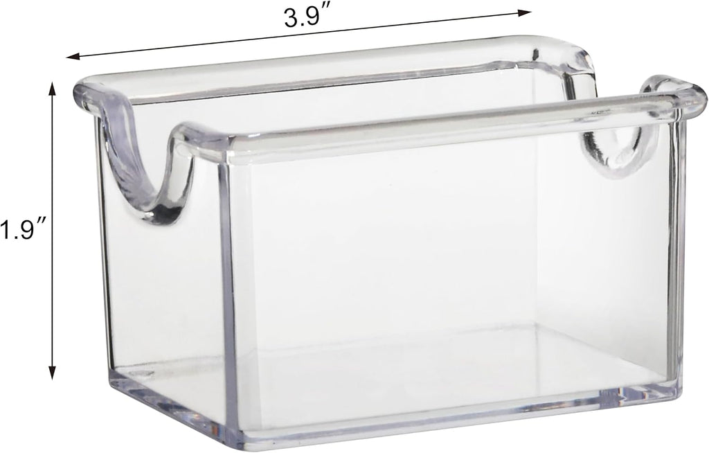 Plastic Sugar Packet Holder, Clear, Set of 12