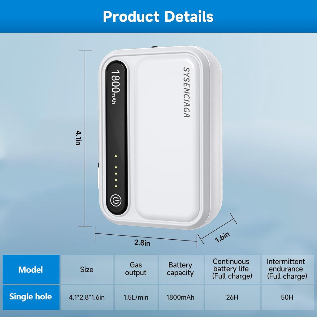 Aquarium Air Pump Rechargeable Aerator for Bait Bucket, Portable Battery Powered Air Pump for Aquarium, Fish Tank Air