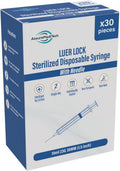 10ml 23G 38MM (1.5 in) Luer Lock Syringe with Needle, All Sizes -Pack of 30