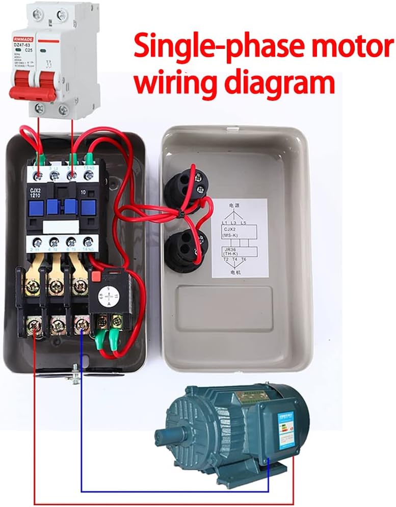 Motor Starters Magnetic Motor Starter 3 Phase/Single Phase 5 Hp 220/240V Industrial Control