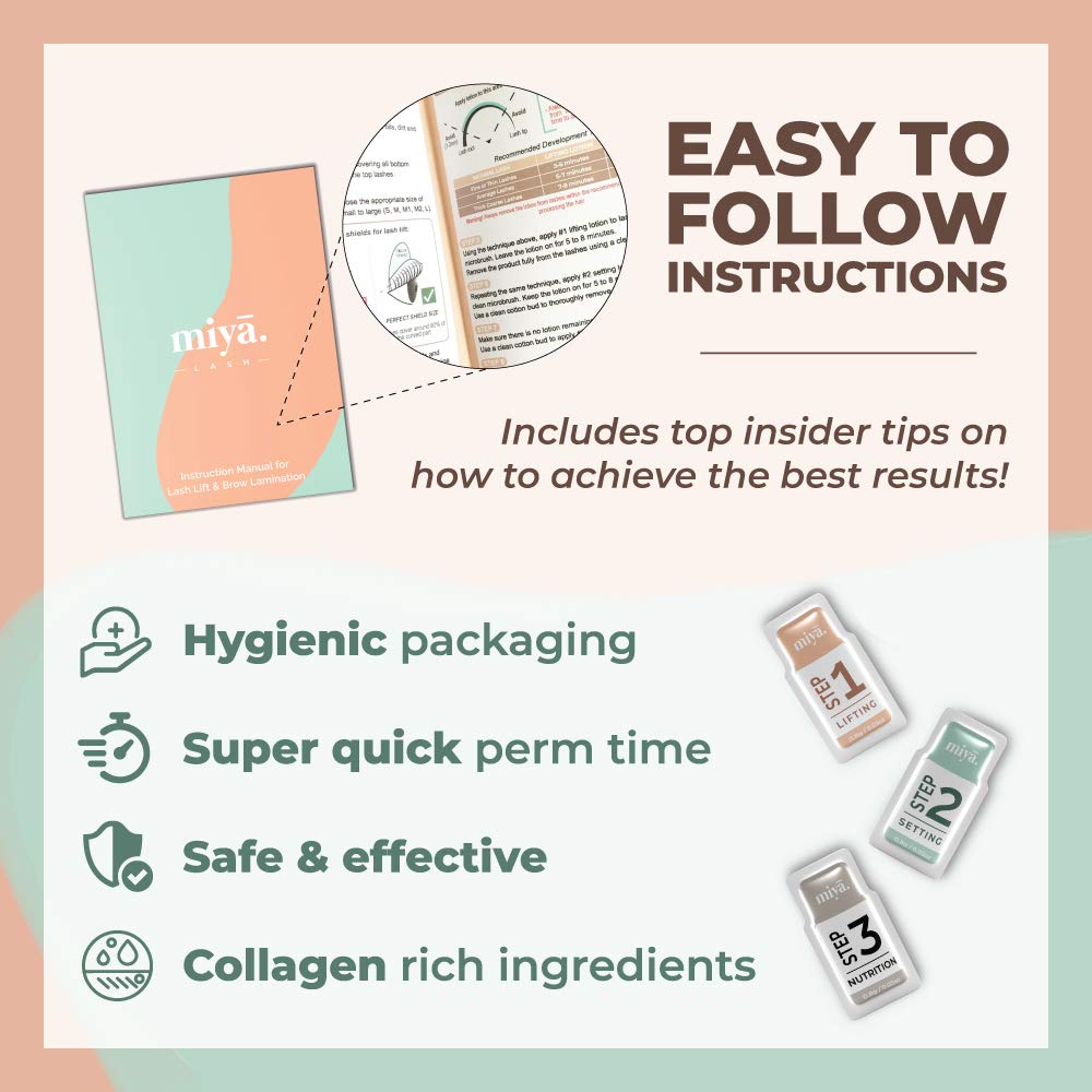 2 in 1 Lash Lift & Brow Lamination Kit | Instant Fuller Eyebrows, Eyelashes | Salon Result lasts 8 weeks |