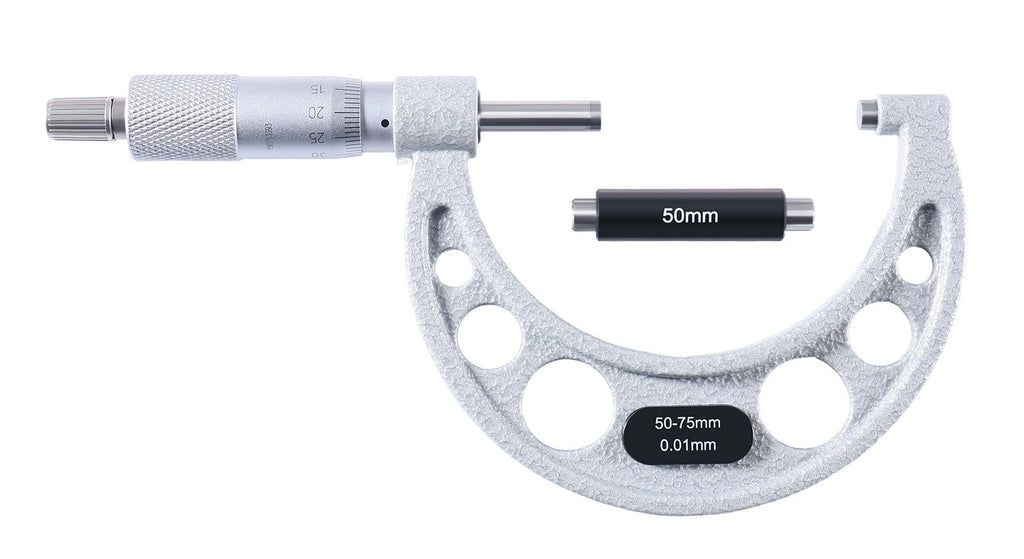 Accusize Outside Micrometer, 50-75mm x 0.01mm, EG00-0075