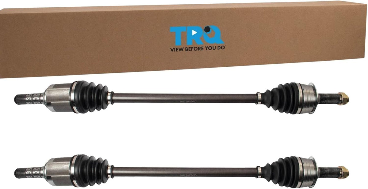 TRQ Front 2 Piece CV Axle Shaft Assembly Set