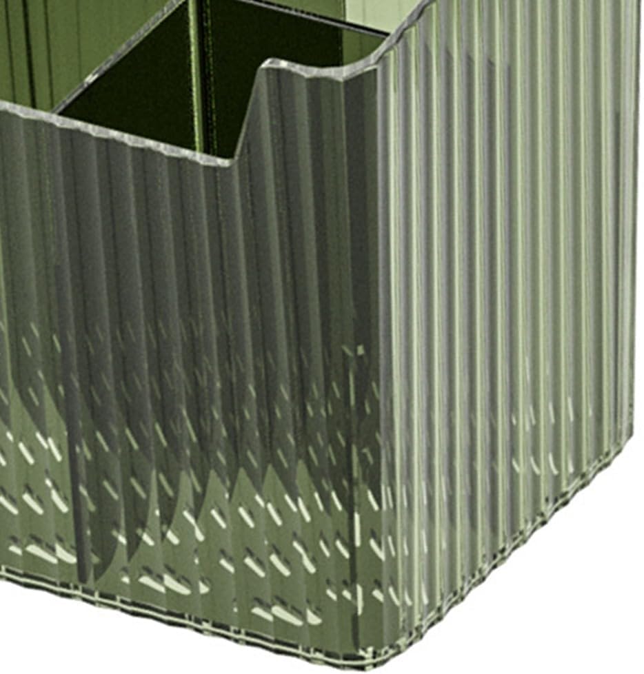 Wall Mounted Makeup Organizer Box for Bathroom, Dark Green