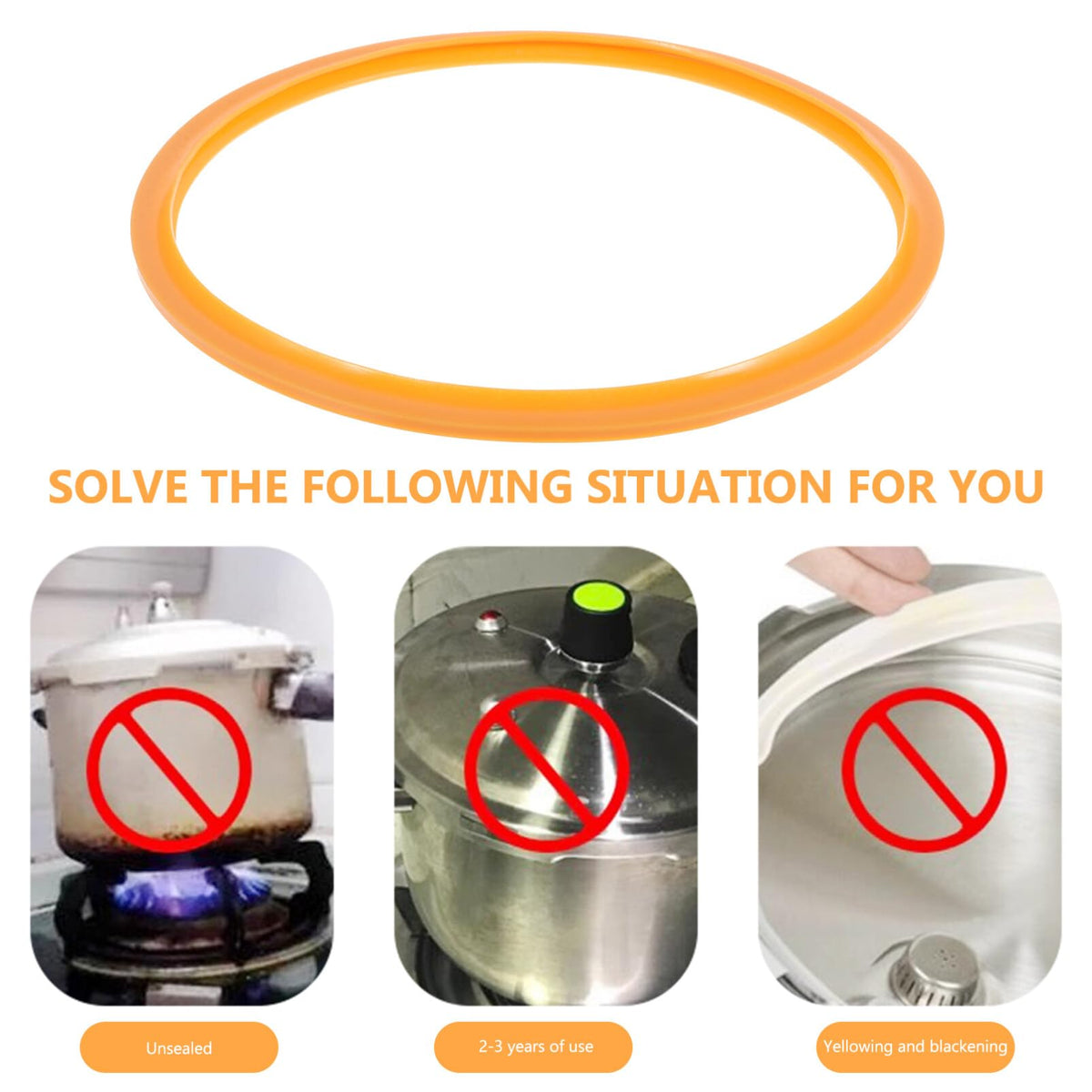 Silicone Pressure Cooker Ring Replacement for Electric Lids