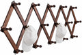 Hat Rack for Wall, Expandable Wall Hat Holder with 16 Hooks, 16 inch Wooden Wall Hook for Baseball Caps,Cowboy