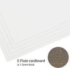 200 Pack 5x7 inch White Corrugated Cardboard Sheets