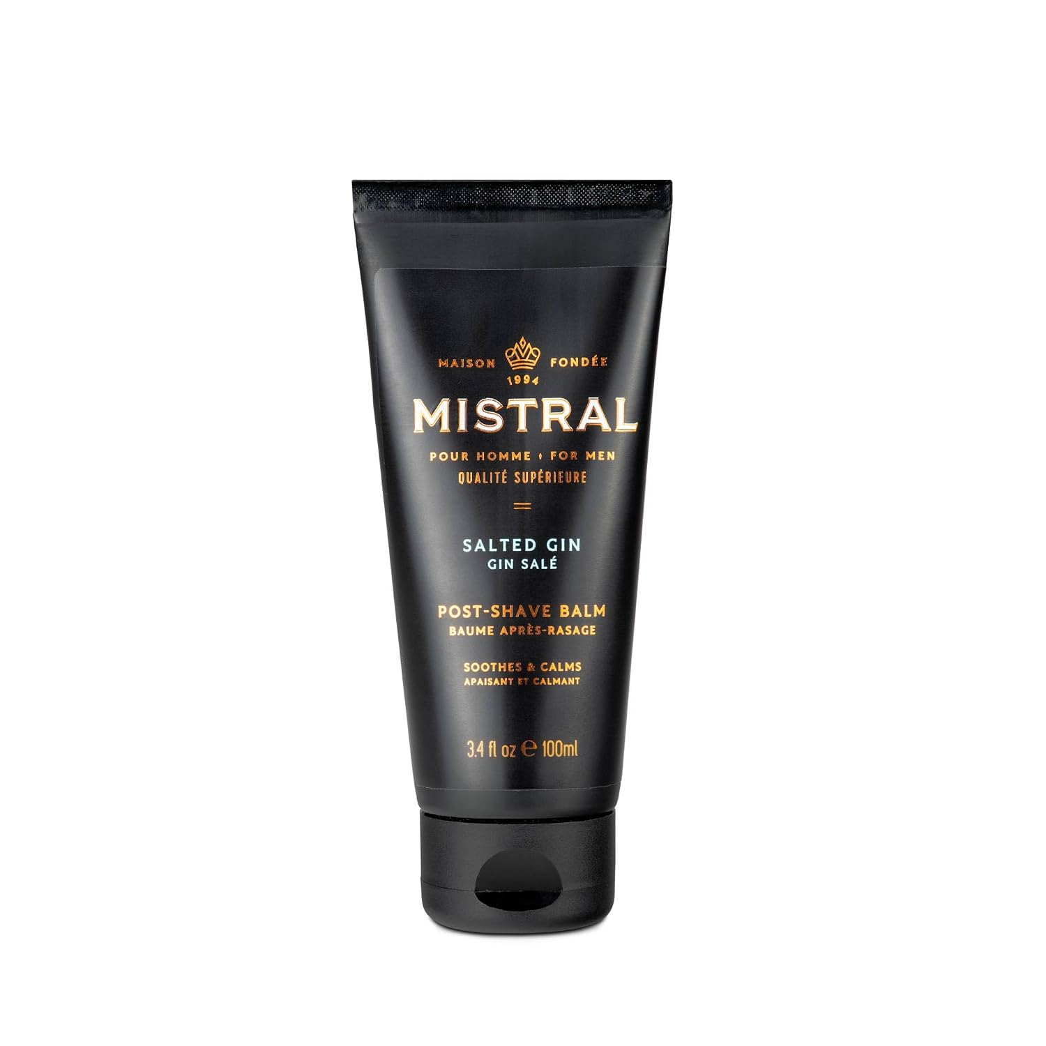 After Shave Balm, Salted Gin - 3.4 Fl Oz | Hydrating Aftershave for Men with Aloe & Jojoba Oil | Non-Greasy Post