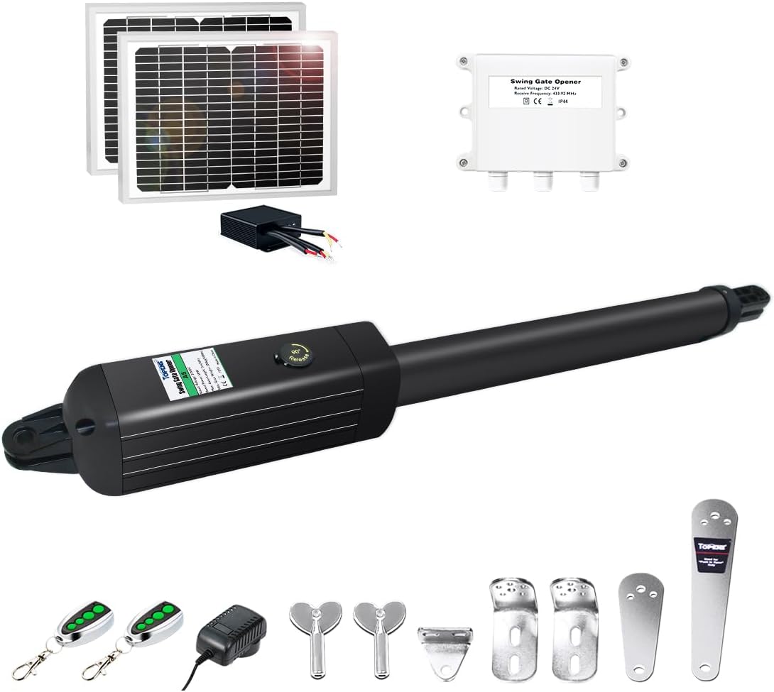 A5S Solar Single Swing Gate Opener Medium Duty