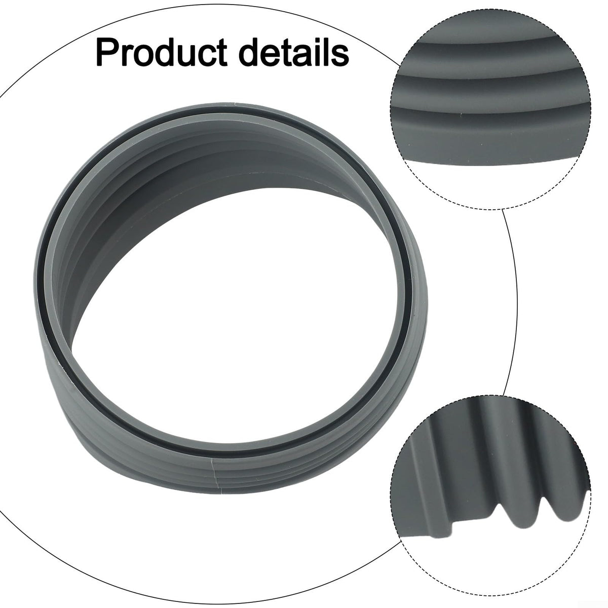 Silicone Bellow For Fellow Opus Coffee Grinder - Grey Replacement Part For Efficient Extraction, Low Retention Bean Bin Accessory, Material, 12X12x7cm