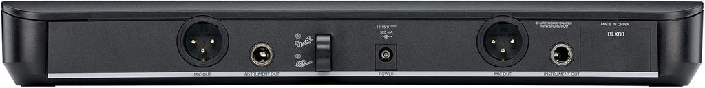 BLX288/PG58 Dual Wireless Vocal System - H11 Band | 14-hour battery and 300 ft UHF range with two PG58 handheld vocal