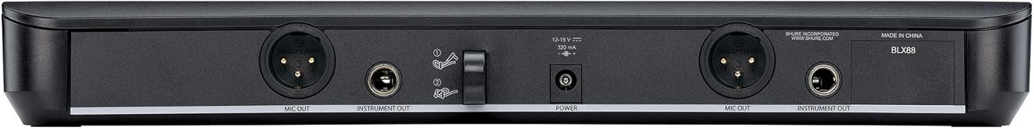 BLX288/PG58 Dual Wireless Vocal System - H11 Band | 14-hour battery and 300 ft UHF range with two PG58 handheld vocal