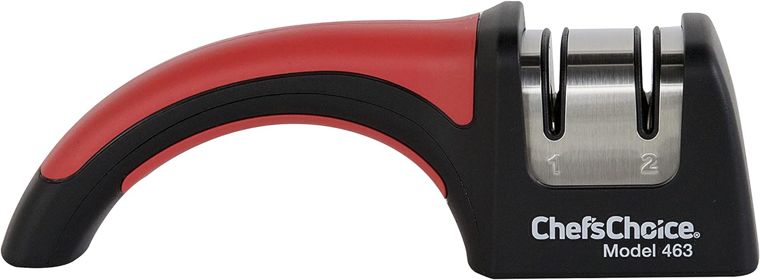 Chef'sChoice Professional Manual Knife Sharpeners Pronto Hone for 15-Degree Straight-Edge and Serrated Knives with