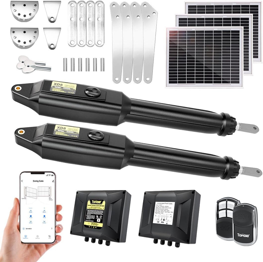 XD852S Smart Solar Dual Swing Gate Opener Heavy Duty