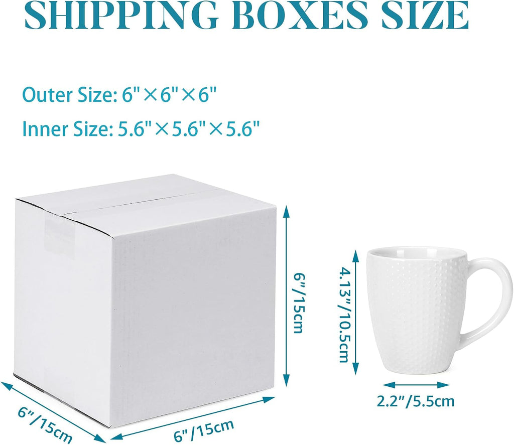 Small Shipping Boxes 6x6x6 Set of 6