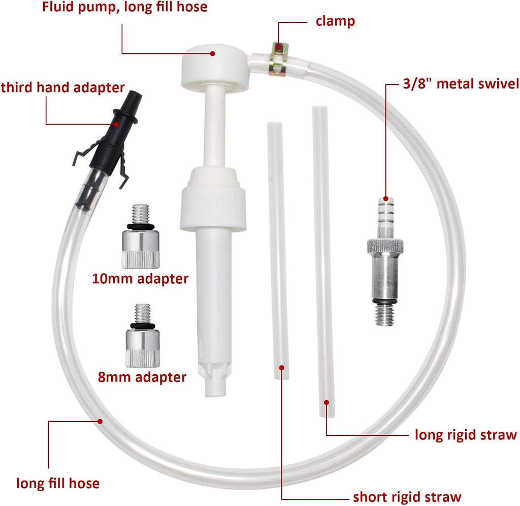 Lower Unit Gear Oil Pump for Standard Quart Bottles, 10cc Per Pump Stroke