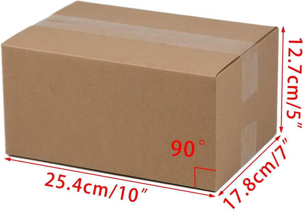 Shipping Boxes 10x7x5 Inches Small Corrugated Cardboard Boxes, 25 Pack
