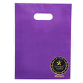 100 Purple Plastic Bags With Handles 12x15 Merchandise Bags