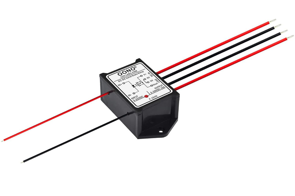 Wired DC-DC 10Amp Isolated Solid State Relay Module, SSR in 3-32VDC Out 5-30VDC, for Raspberry-Pi Arduino ESP32 PLC MCU DSP