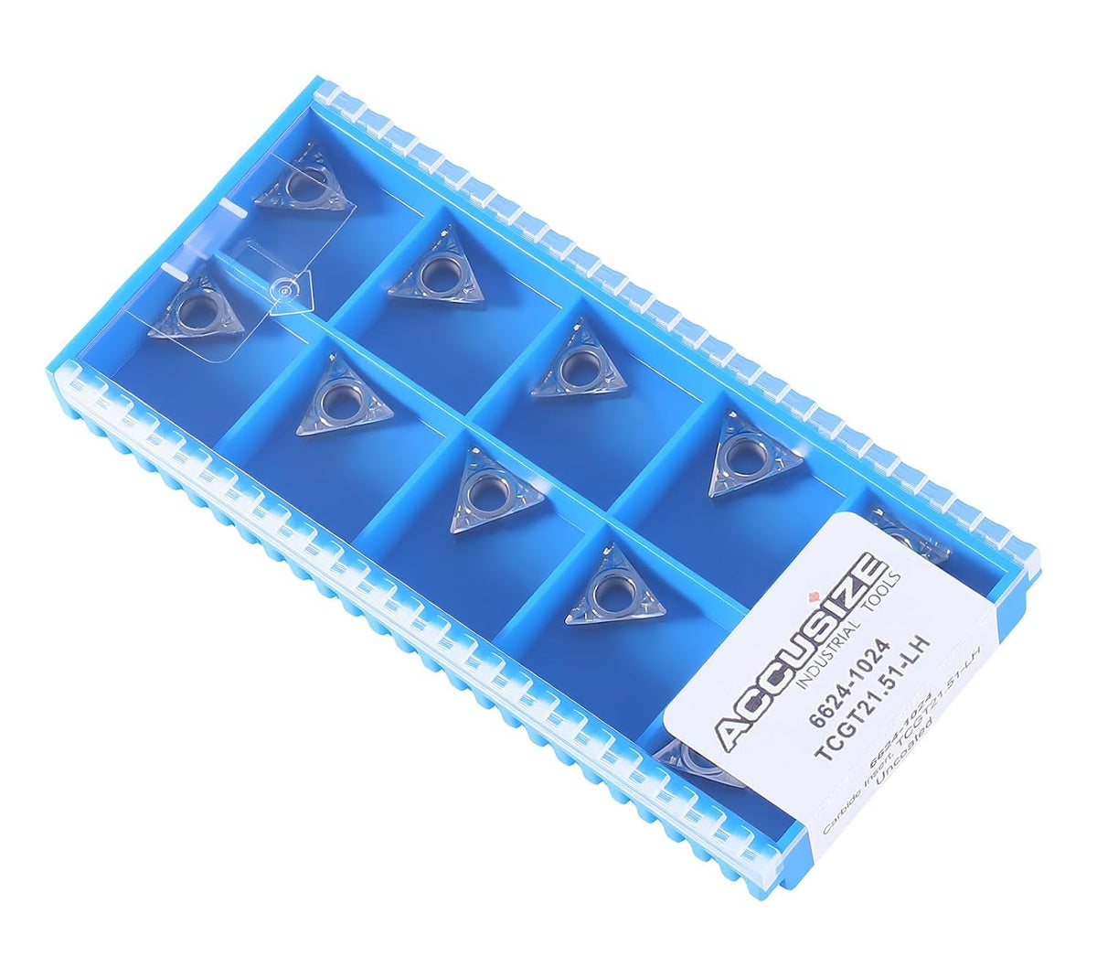 Accusize TCGT21.51-LH Carbide Inserts for Aluminum, 10 Pcs/Box