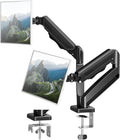 Dual Monitor Arm Desk Mount Fits Max 32 inch Screens, Holds 4.4 to 19.8lbs | Display VESA Mount, Adjustable Double
